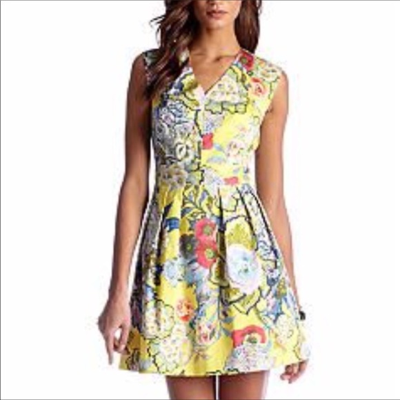 Cynthia Rowley Yellow Floral Prima Dress - Picture 6 of 6